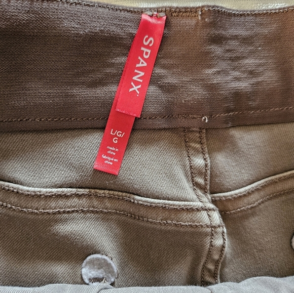 SPANX Brown Casual Shorts Size L - Picture 4 of 7
